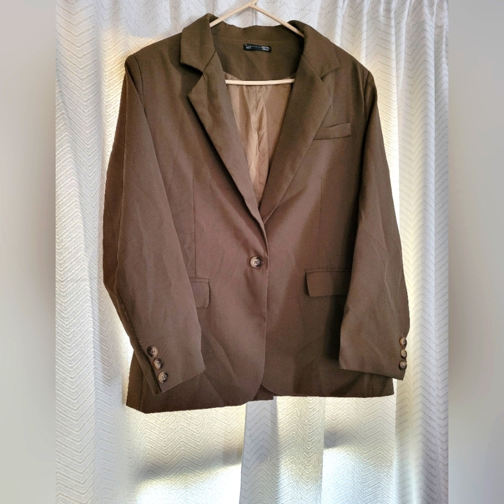 Oversized Brown Women's Blazer